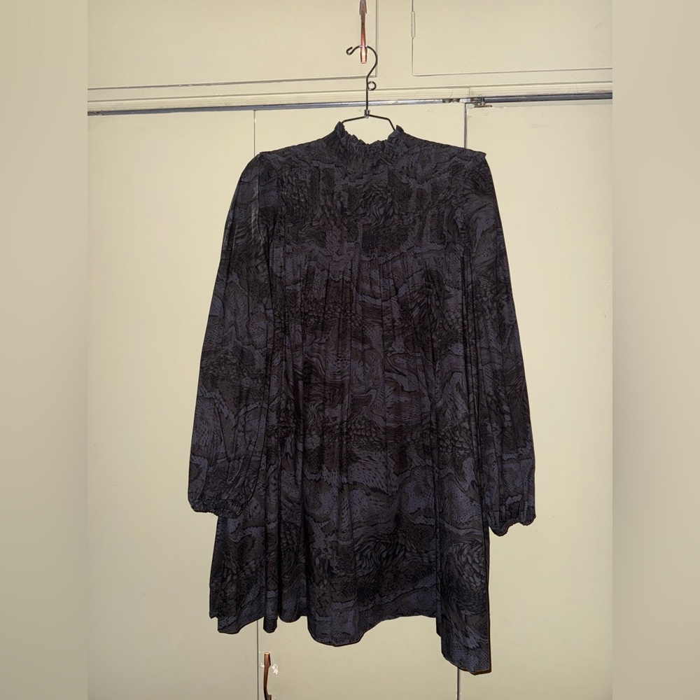 Ganni Tiger’s Eye Overdyed Poplin Mini Dress - Picture 3 of 3